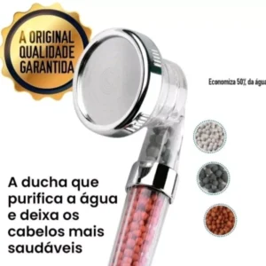 Ducha Chuveiro Bio Ecológica com Pedras Especiais – Lavatório Barbearia