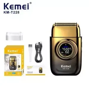 Máquina de Barbear Kemei Shaver 228 Turbo Bivolt